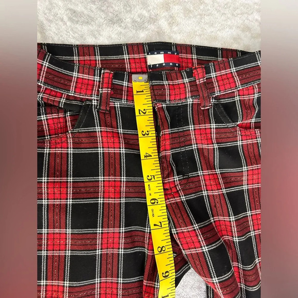 Tommy Jeans Y2K Red Plaid Pants - Picture 6 of 7